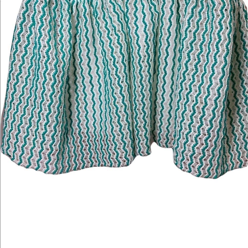 Free People Green Lace Crochet Peplum Tank Small - Picture 6 of 14